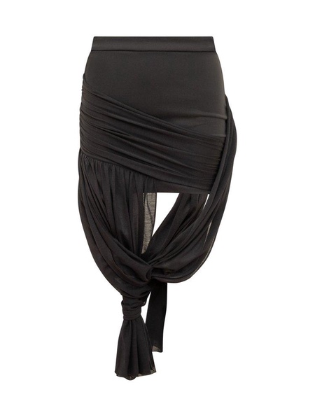 JW Anderson Draped Wrap Stretch Skirt