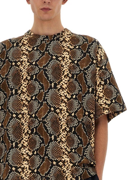 Jil Sander Python Printed Crewneck T-Shirt