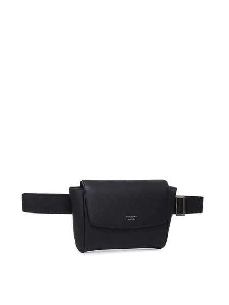 Ferragamo Logo-Printed Foldover-Top Belt Bag