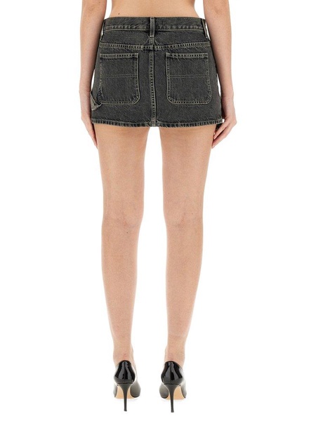 Helmut Lang Carpenter Denim Mini Skirt