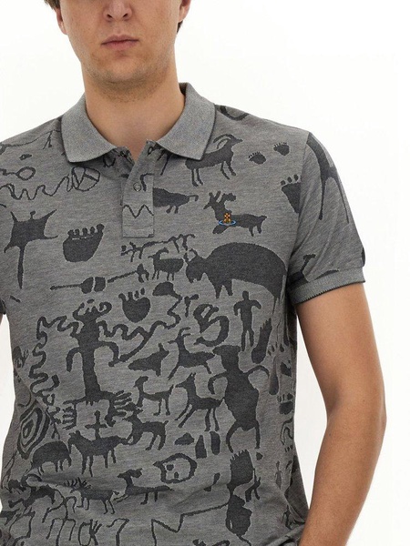 Vivienne Westwood Graphic Printed Short-Sleeved Polo Shirt