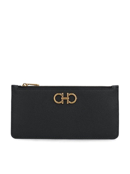 Ferragamo Gancini Zipped Credit Card Holder