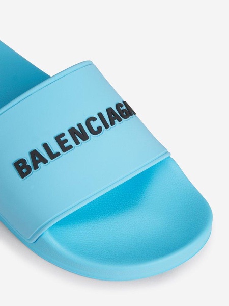 Balenciaga Logo Embossed Open-Toe Sandals