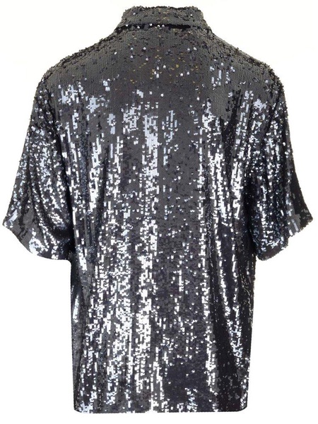 Dries Van Noten Sequinned Short-Sleeved Shirt