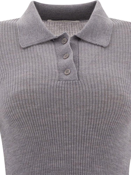 Cecilie Bahnsen Oda Knitted Polo Shirt