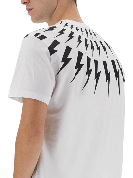 Neil Barrett Thunderbolt Printed Crewneck T-Shirt