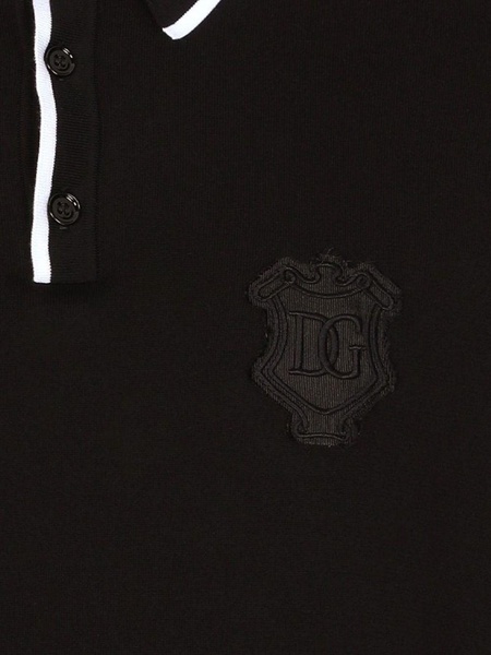 logo-embroidered cotton polo t-shirt 