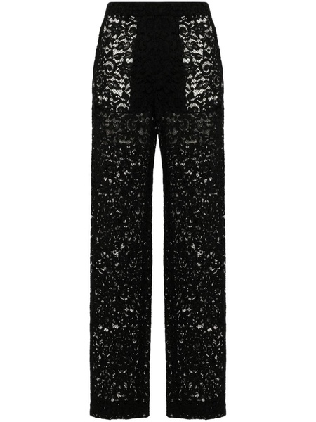 corded-lace trousers