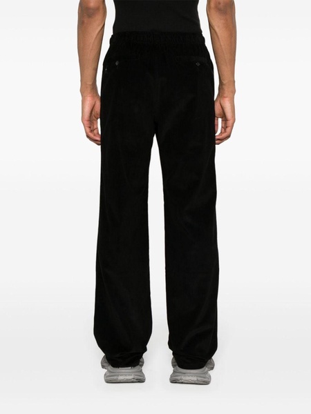 wide-leg corduroy trousers