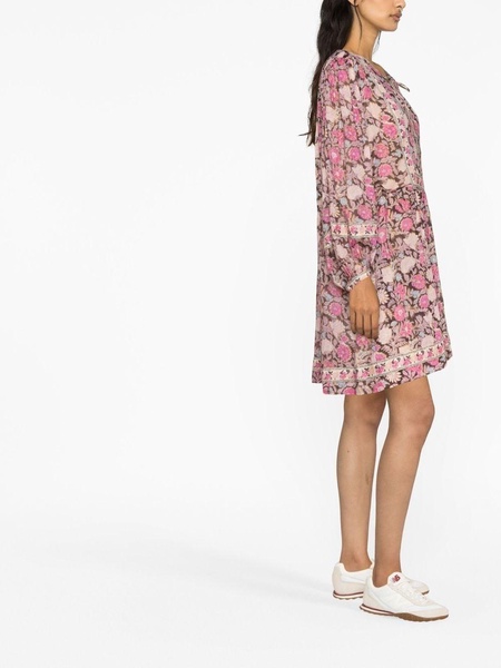 Gilinesia floral-print cotton minidress