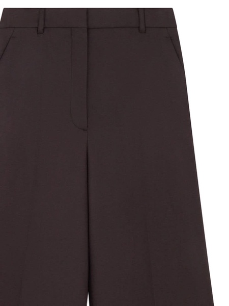 Stella McCartney Wool Trousers With Mid-Rise Waist And Flared Hem