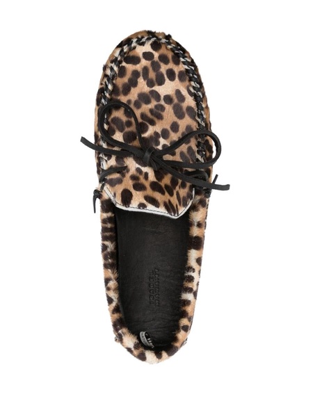 Fitza leopard-print loafers