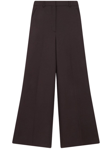 Stella McCartney Wool Trousers With Mid-Rise Waist And Flared Hem