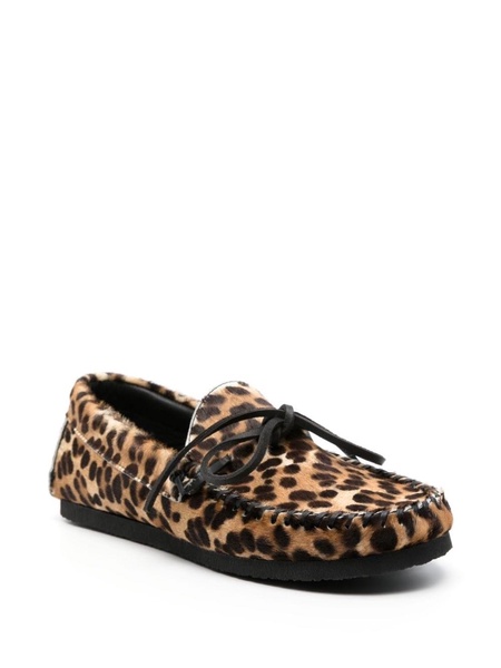 Fitza leopard-print loafers