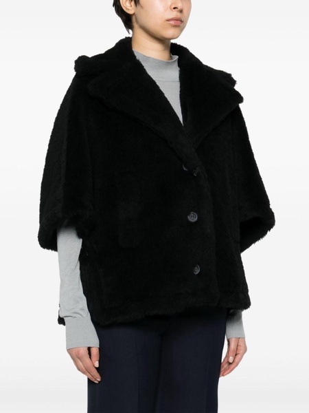 Aleggio faux-fur short cape