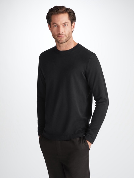 Men's Sweater Jacob Sea Island Cotton Black