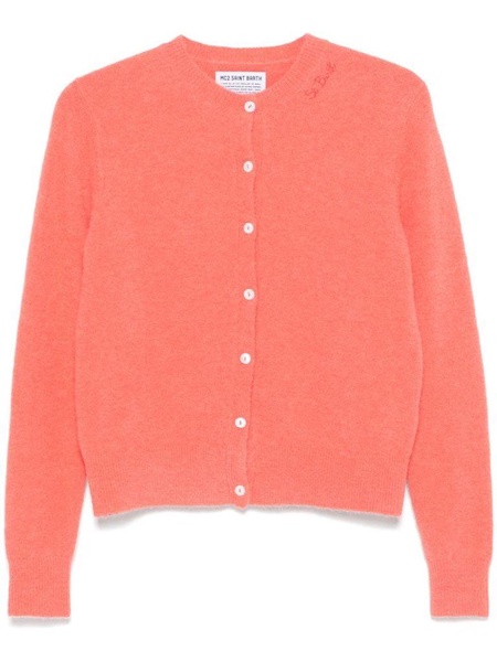 Pink Elysee wool cardigan