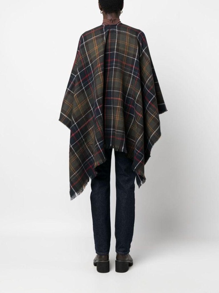 Tartan wrap cape