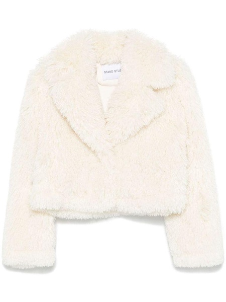 White cropped Samara faux fur