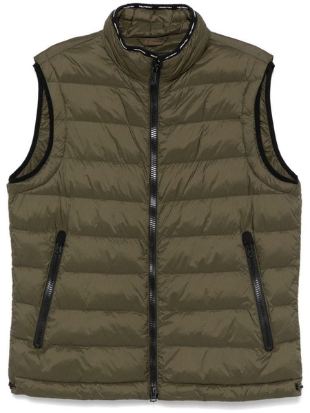 Green padded and quilted Lavet vest