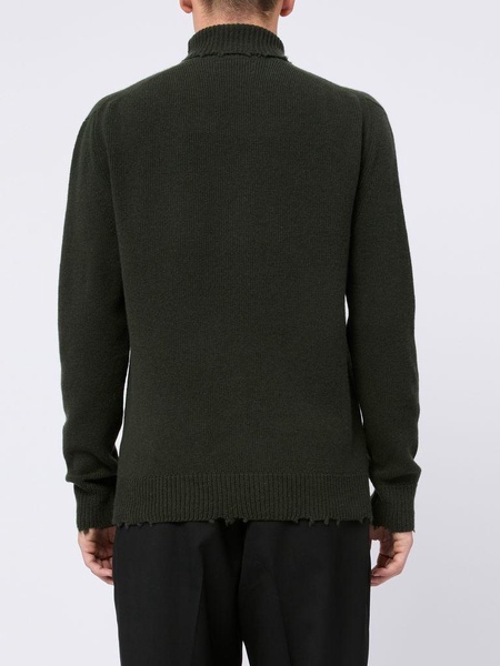 High-neck wool sweater