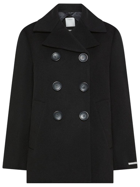 Double-Breasted Coat with Large Buttons