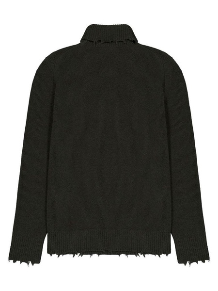 High-neck wool sweater