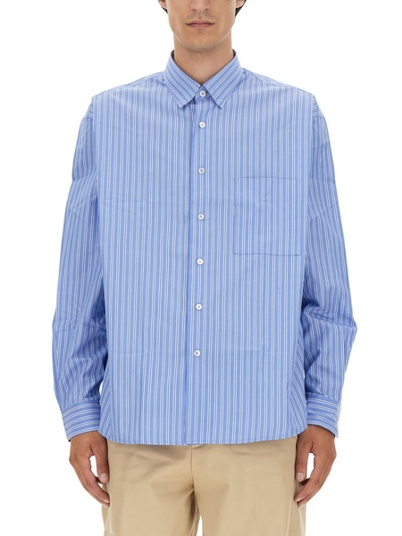 Lanvin Striped Straight Hem Shirt