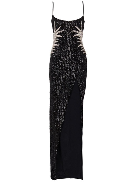 Sequinned Palm Leaf Gown