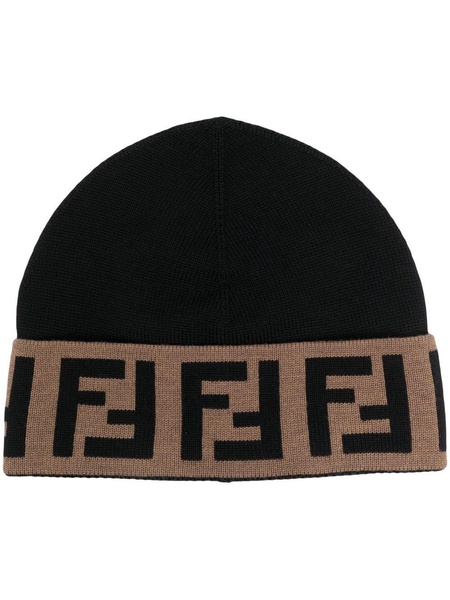 FF intarsia-knit beanie