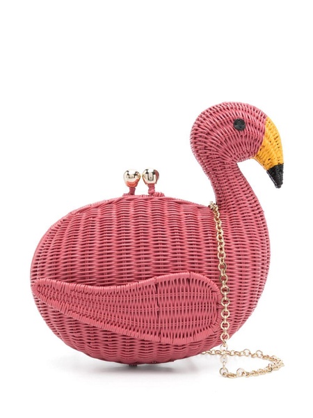 Justin Flamingo clutch bag