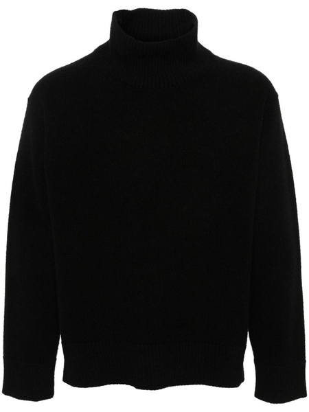 brushed-knit jumper