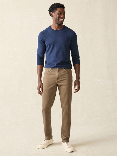 Stretch Terry 5-Pocket Pant - Driftwood