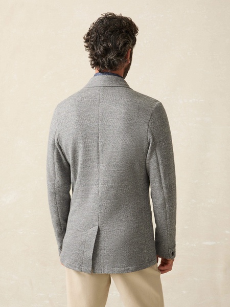 Inlet Knit Blazer - Medium Grey Melange