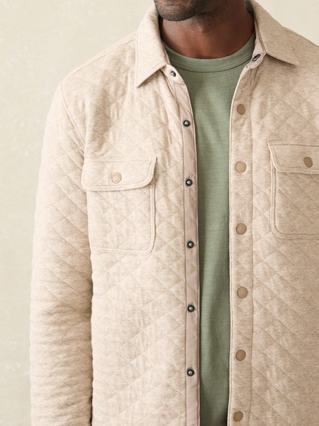 Epic Quilted Fleece CPO - Oatmeal Melange