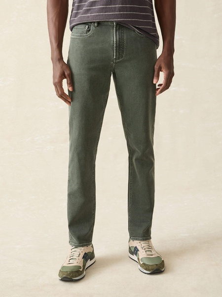 Stretch Terry 5-Pocket Pant - Fall Olive