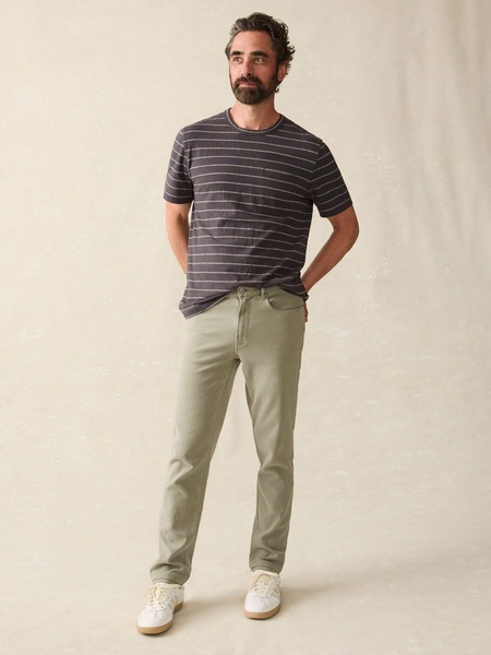 Stretch Terry 5-Pocket Pant - Faded Olive