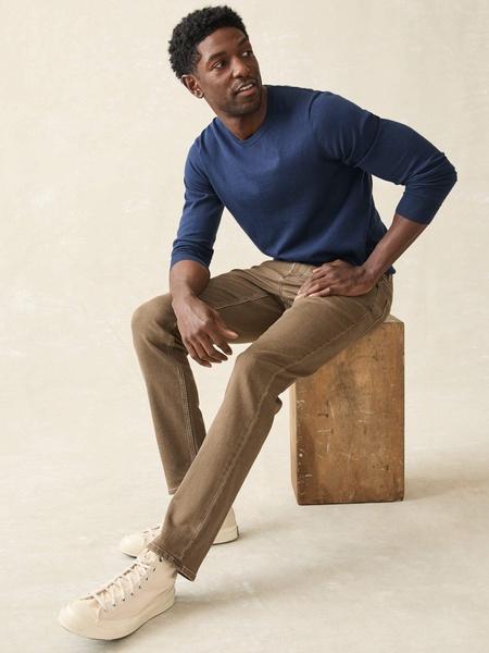 Stretch Terry 5-Pocket Pant - Driftwood