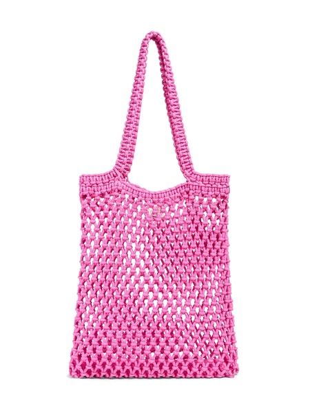 Sunwashed Macrame Tote - Cone Flower