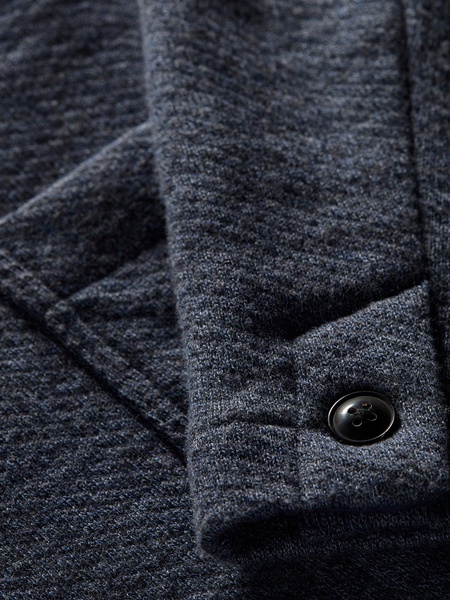 Inlet Knit Blazer - Deep Navy Melange