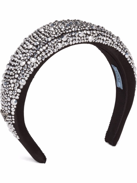 crystal-embellished satin headband