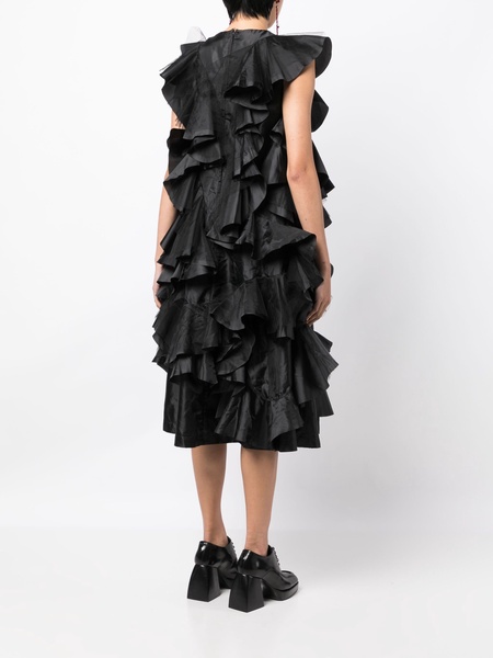 ruffled A-line dress