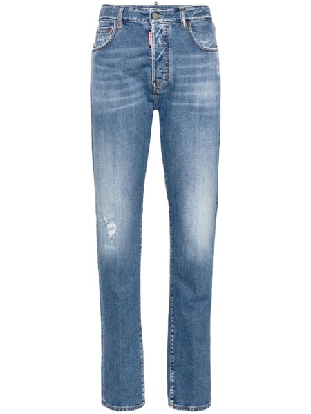 642 straight-leg stonewashed jeans