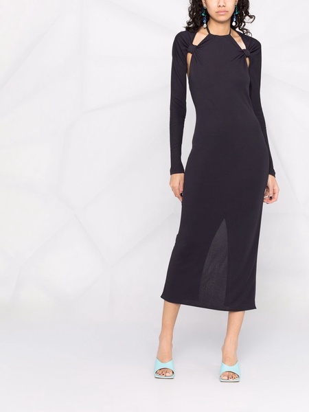 La robe Nodi knotted cut-out dress