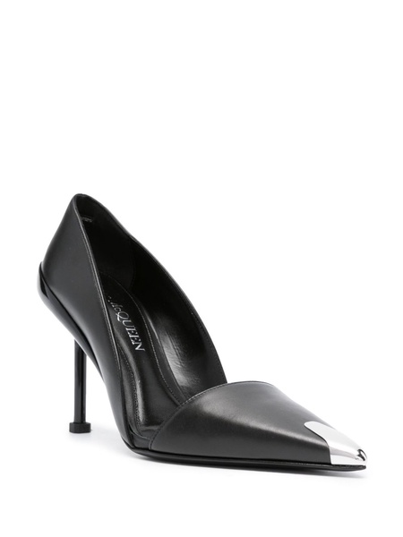 Punk 105mm leather pumps