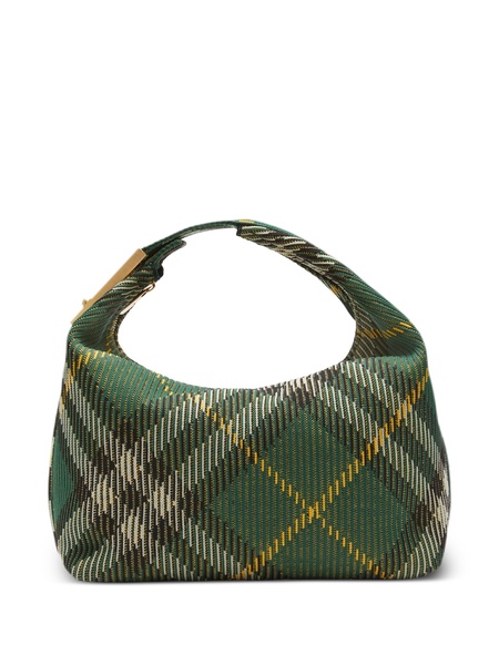 medium Peg check-pattern shoulder bag 