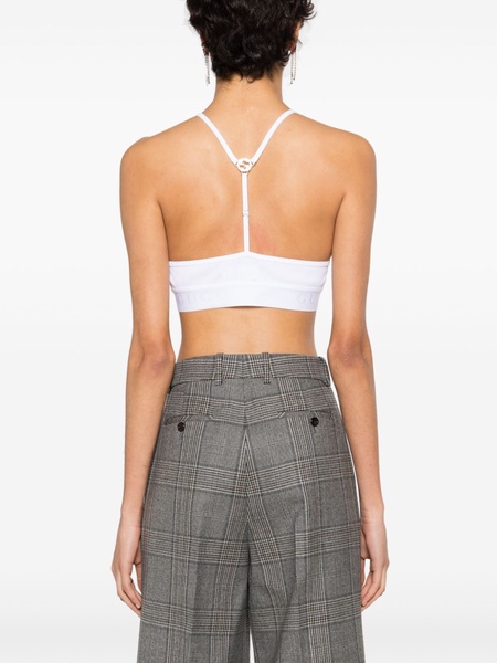 Interlocking G ribbed cropped top