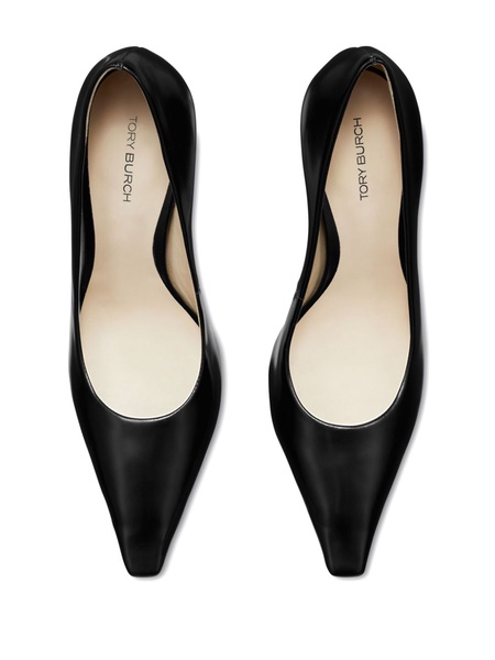 100mm Broken Heel leather pumps