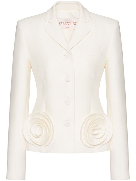 Crepe Couture pink-appliqué blazer