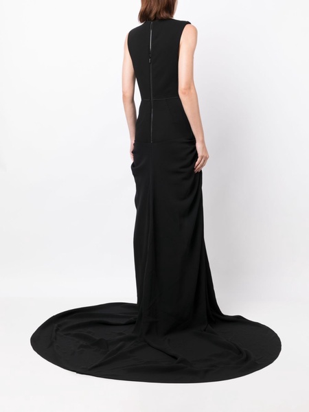 Totem draped long gown